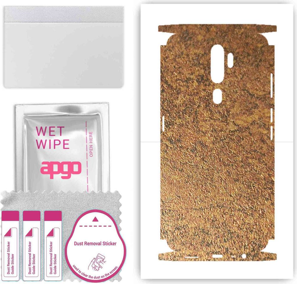 apgo Rückseite + Seiten Schutzfolie, Skin, kompatibel mit Oppo A5 (2020), Hinten Displayschutzfolie aus Vinylfolie, kratzfest, einfache Montage - ...