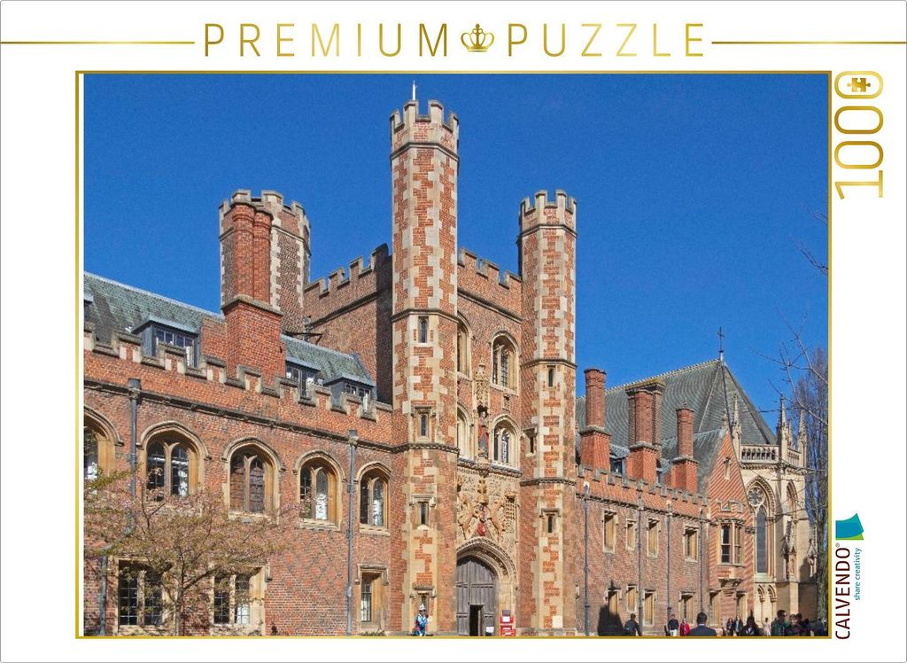 CALVENDO Puzzle Das große Tor, St. John's College, Cambridge | 1000 Teile Lege-Größe 64x48cm Foto-Puzzle für glückliche Stunden