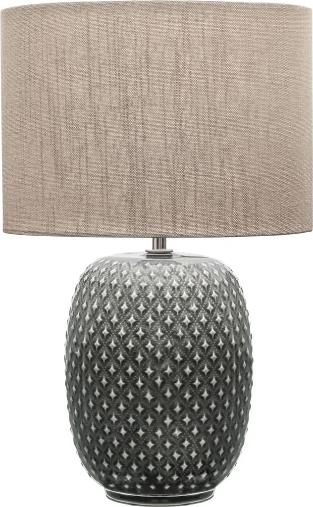 Lampe de chevet en céramique design chic Gris et Beige pour Chambre