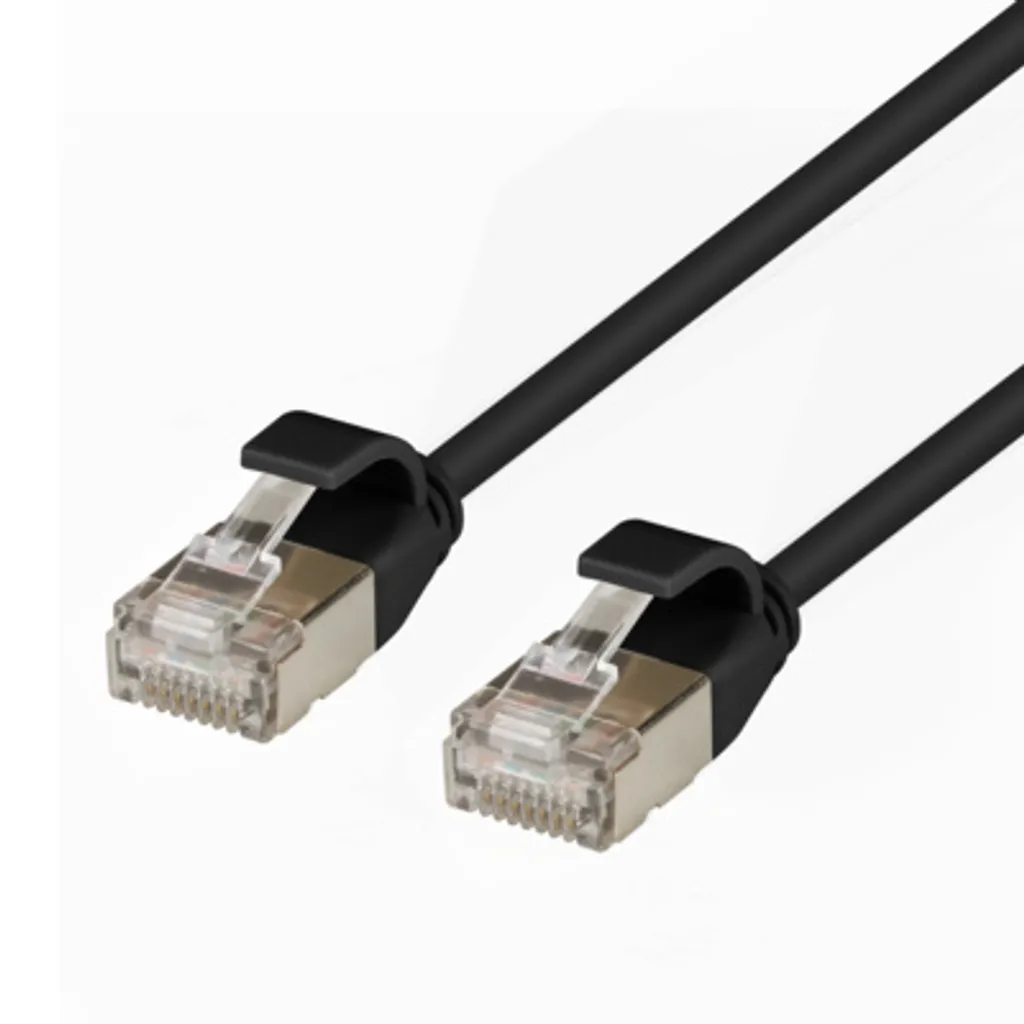 Câble Patch RJ45 Cat.6A EFB U/FTP Gaine TPE 4,0mm Ultraflex Noir 5m