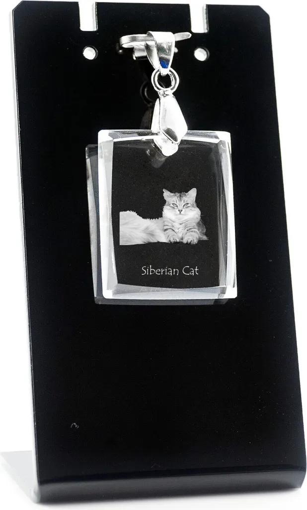 Gioiello Unico Gatto Siberiano: Il Regalo Ideale in Cristallo Art-Dog