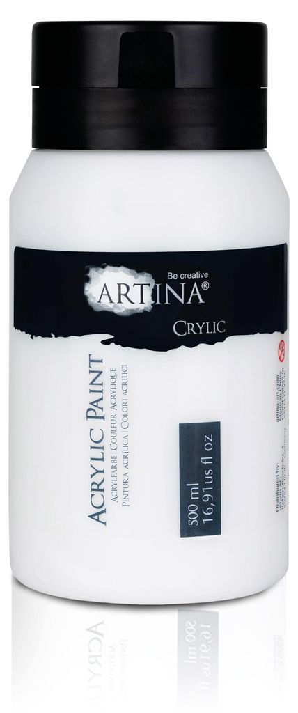 Colori acrilici Artina Tubo da 500 ml Bianco titanio Immagine del prodotto 