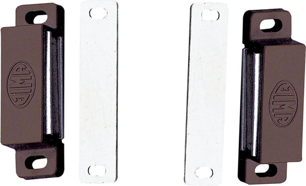 Magnetschnäpper stark 2Stk. Möbelmagnete Türmagnet Magnetverschluss Schnapper Haltekraft 5kg Braun