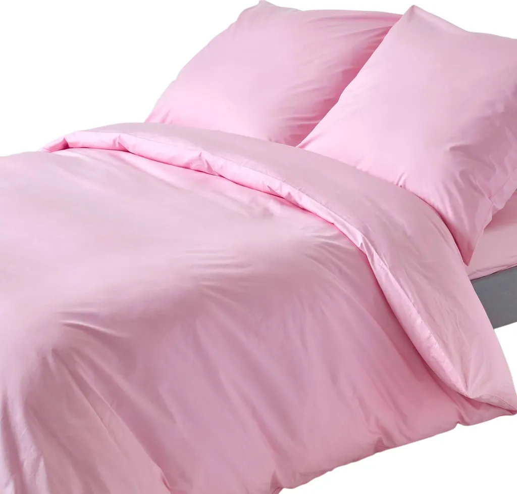 Offerta Lenzuola Homescapes Rosa 150x200 - Cotone Egiziano 200 TC