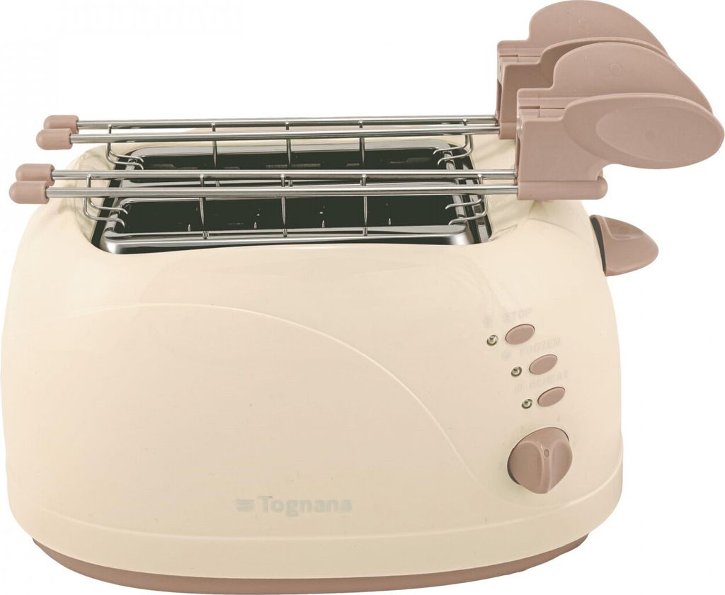 Tognana Porcellane D2DTN03IRCH Toaster 6 2 Scheibe(n) 750 W Champagner