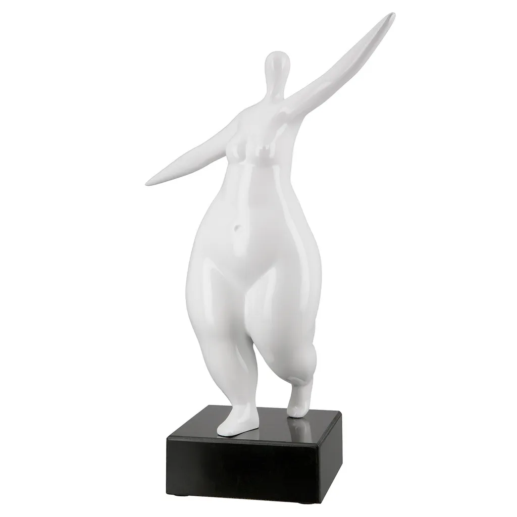 Sublimez un meuble vide avec la sculpture Lady Gilde blanche en résine - 2