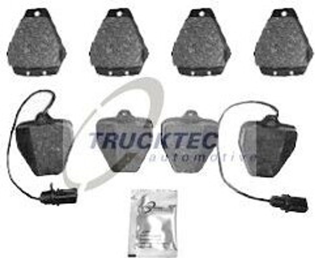 TRUCKTEC AUTOMOTIVE Bremsbeläge Satz Vorne Bremsklötze für AUDI A6 Avant (4B5, C5) 07.35.246