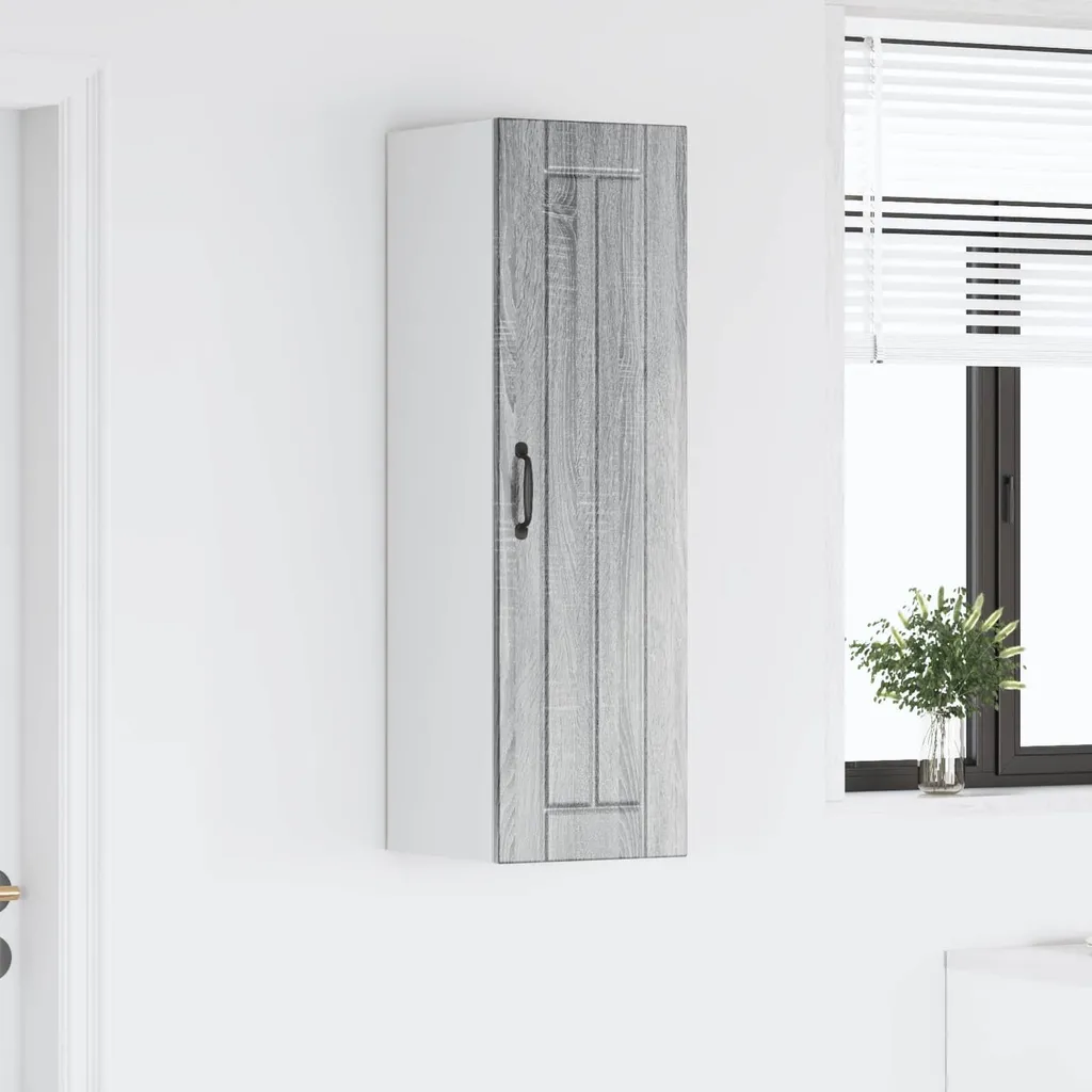 VidaXL Mobile Cucina Grigio Sonoma 30x31x100 cm | Dispensa Salvaspazio - 4