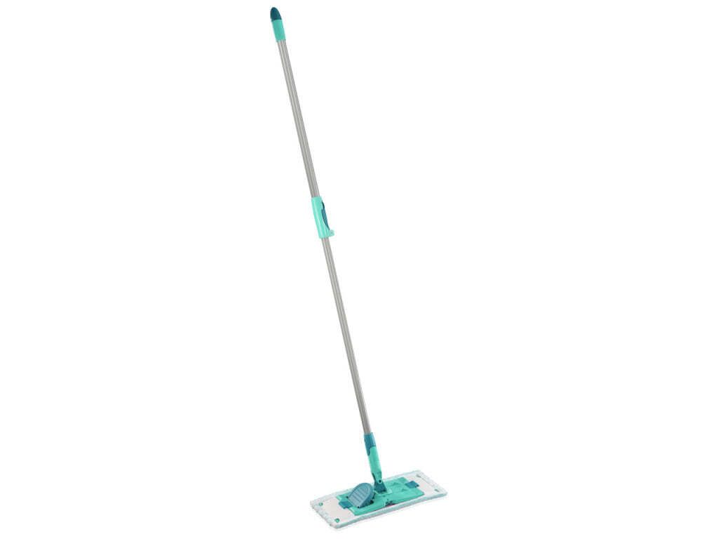 Leifheit powerclean Bodenwischer M - Bodenreiniger mit Teleskopstiel 33cm