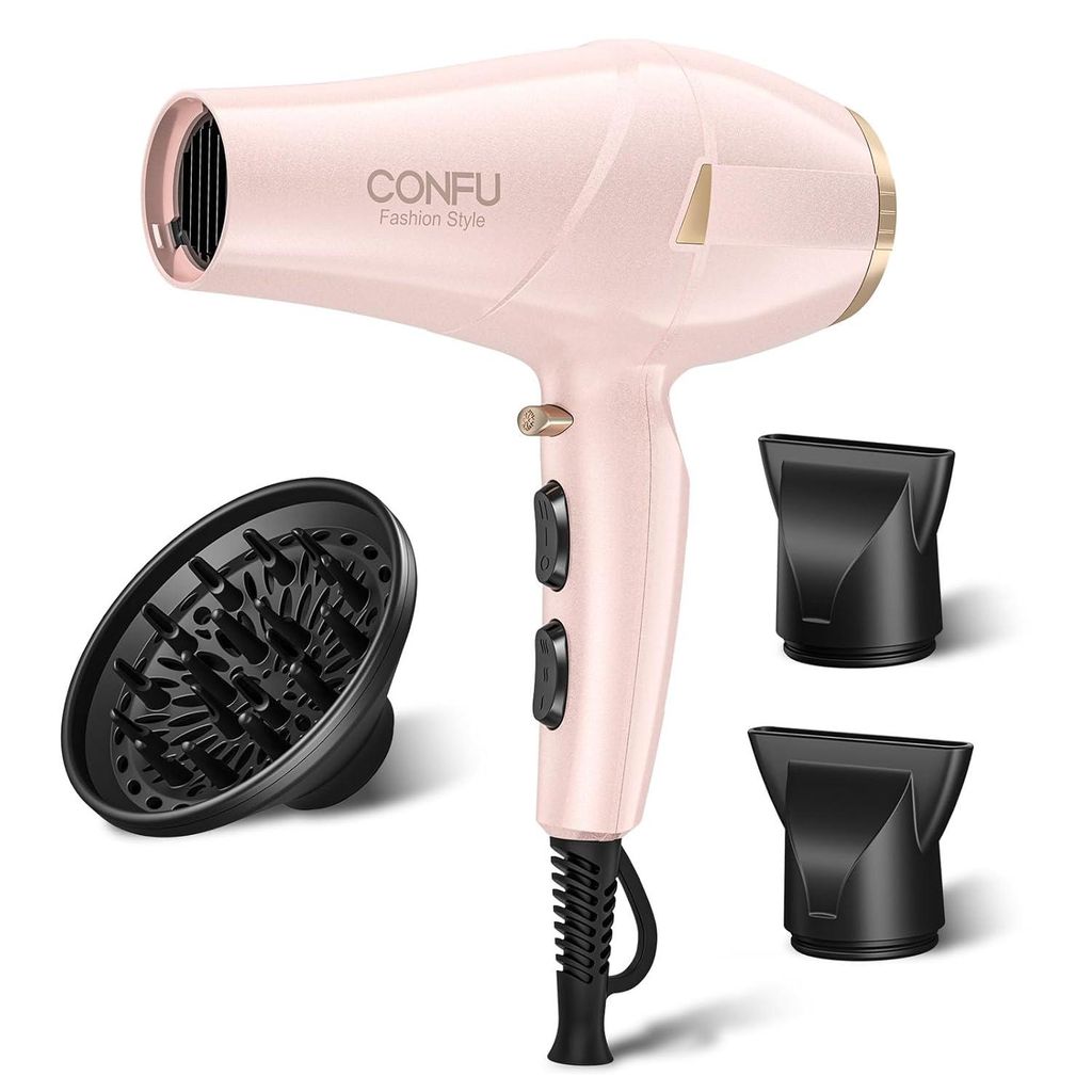 2300W Profi Föhn Ionen Technologie Salon Fön Haartrockner mit Diffusor StylingDüse, 2 Geschwindigkeit und 3 Heizstufen