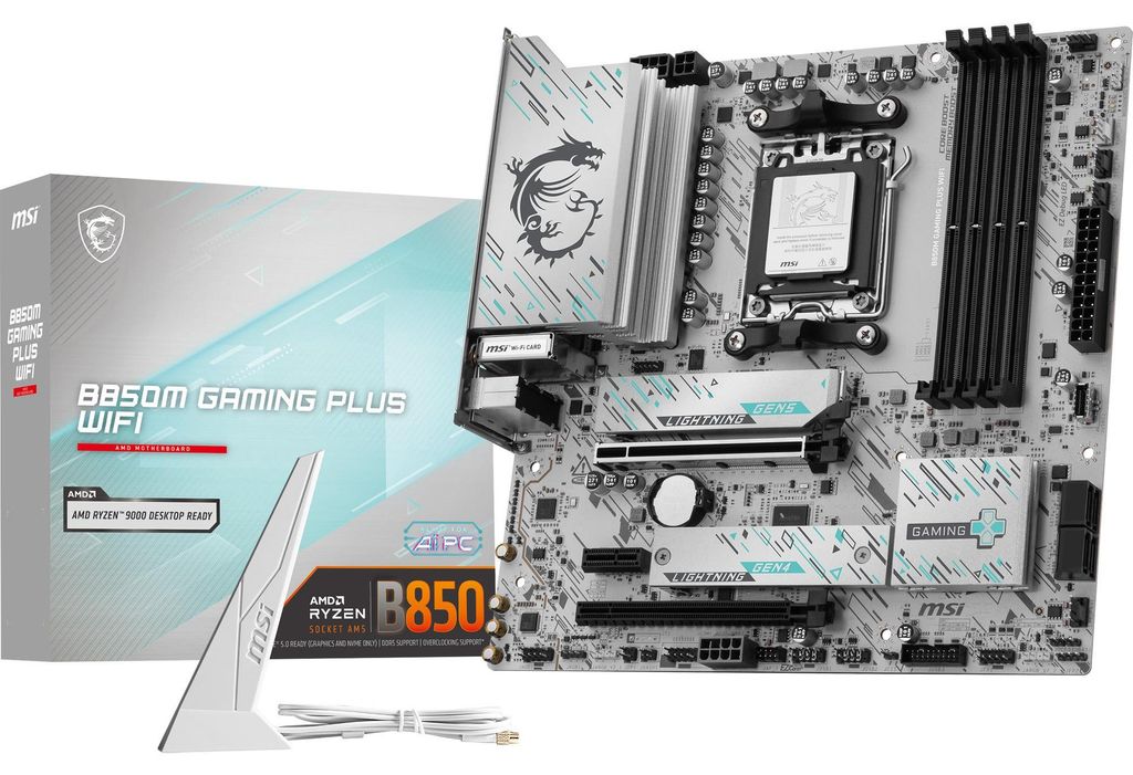 MSI B850M GAMING PLUS WIFI, Mainboard Produktbild 