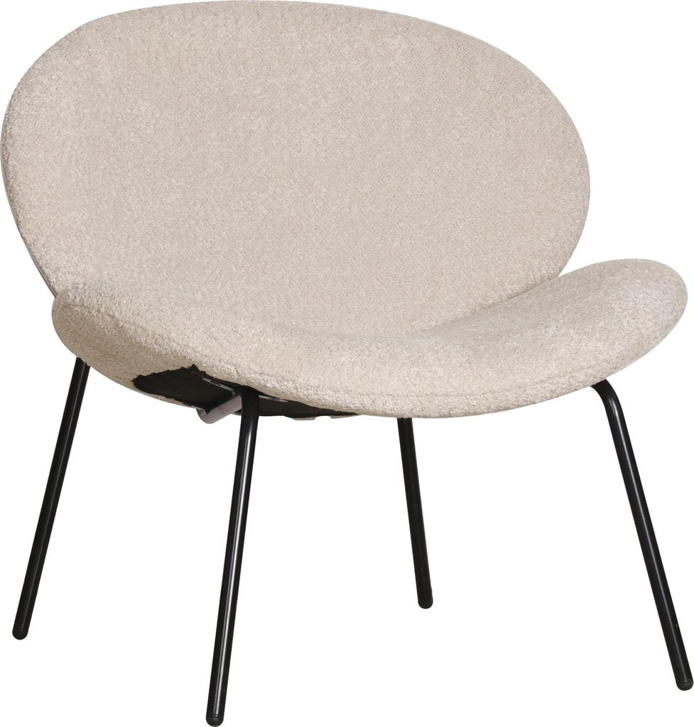 Stoffsessel beige meliert SACHA