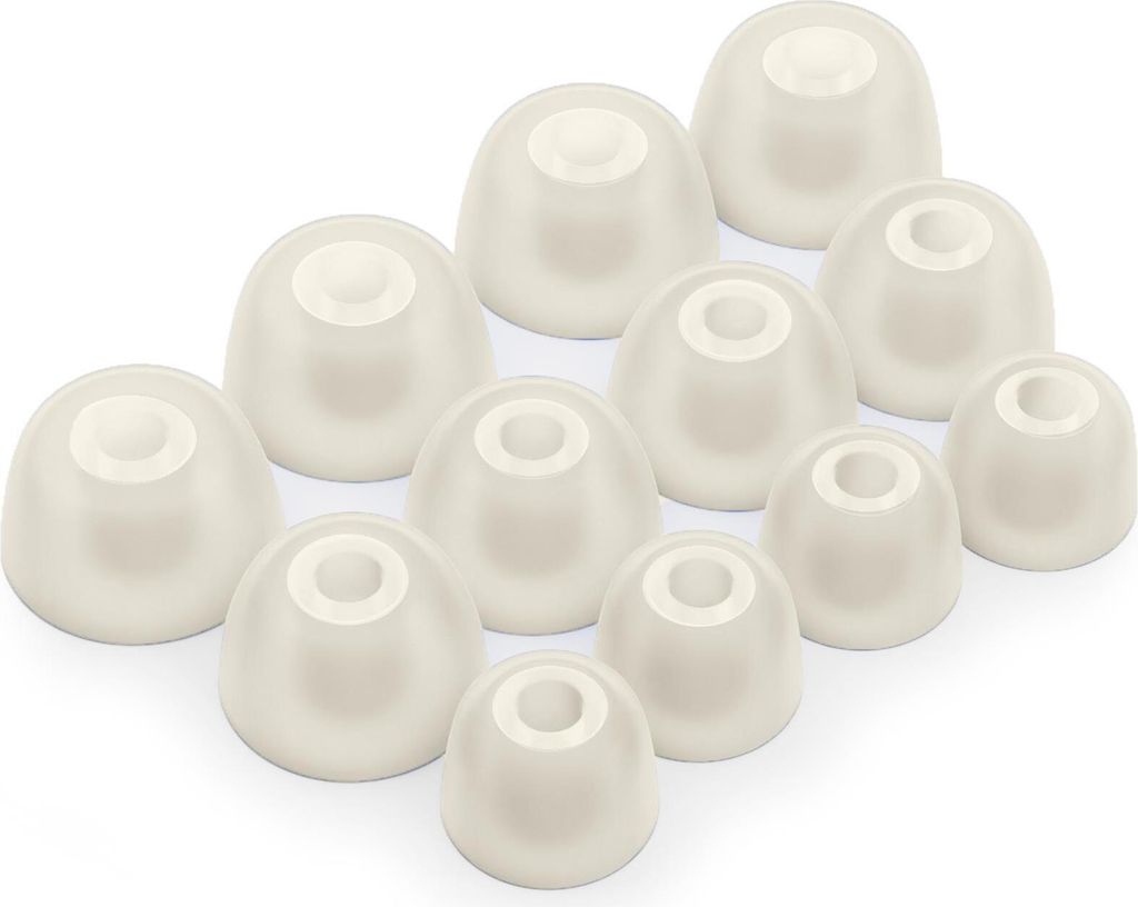 12 x Silikon Ohrstöpsel Ohrhörer Gummi Tipps Für Jabra Elite 3, 5, 7, 65t, 75t Kopfhörer Ohrhörer in Weiß