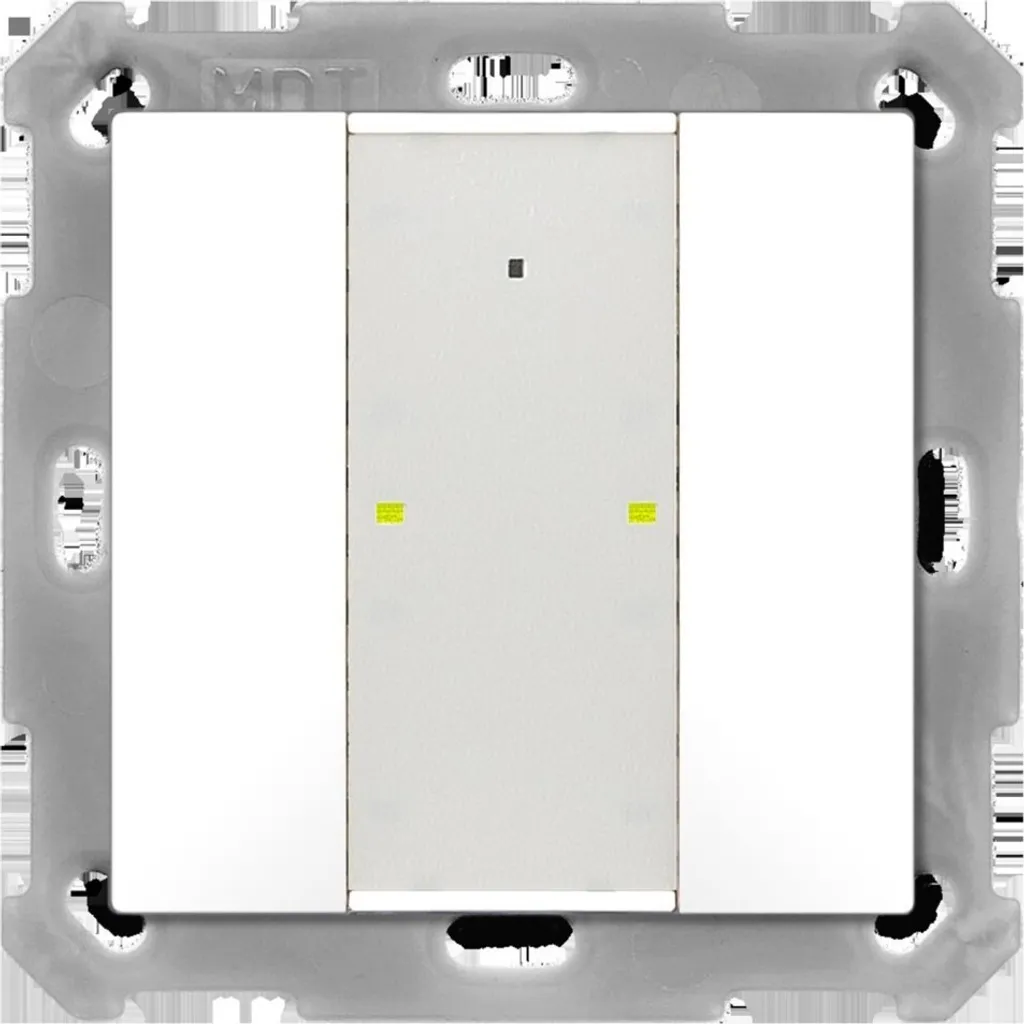Commande murale KNX MDT Plus TS 55 double pour éclairage et stores mat - 2