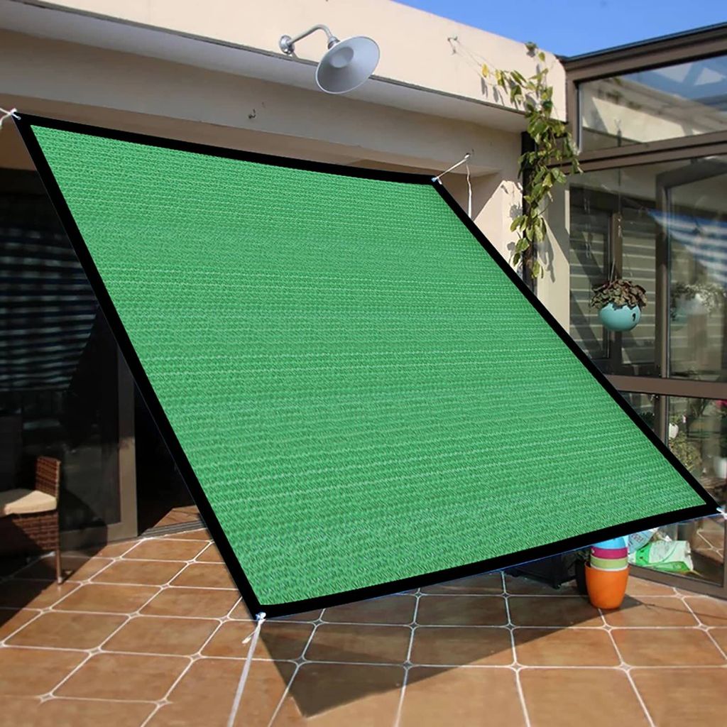 Sonnensegel Outdoor Anti-UV Sonnenschutz mit Ösen und Seil für Terrasse Garten Patio Balkon Gewächshaus, 3x4m