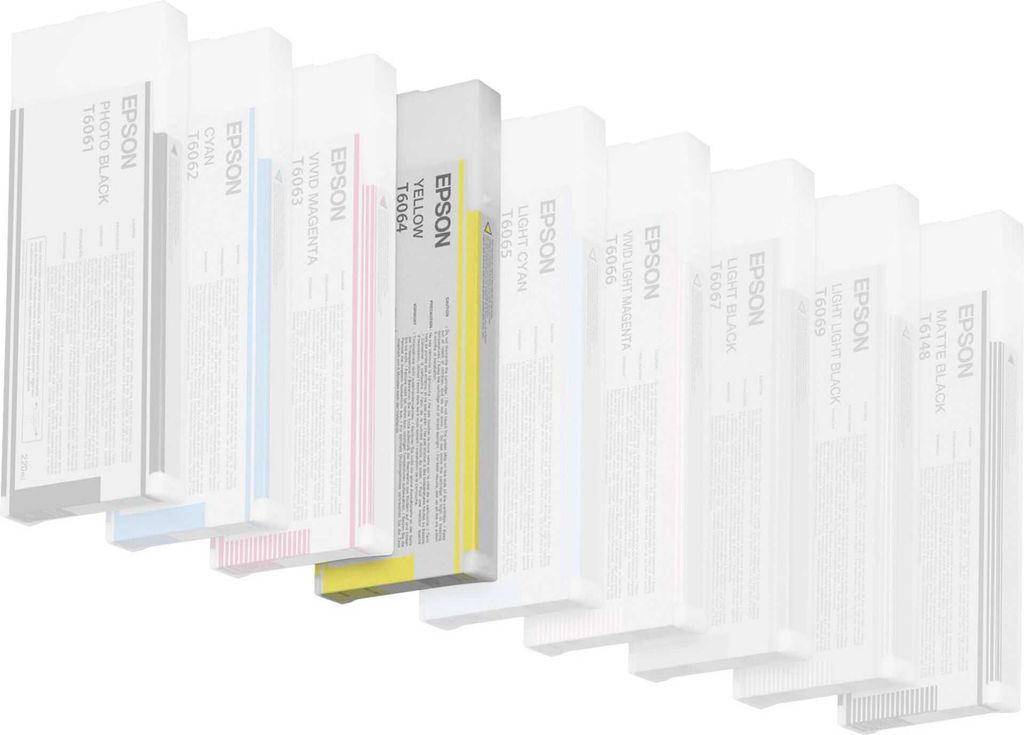 Epson Tintenpatrone yellow T 606  220 ml             T 6064 Produktbild 