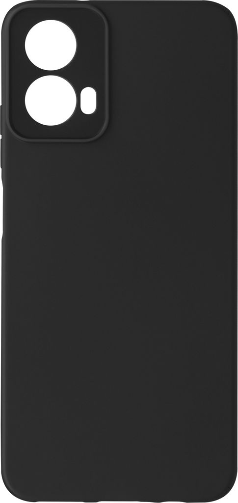 Avizar, Soft Touch Hülle Silikon Motorola Moto G34 5G, matte Rückseite, Schwarz