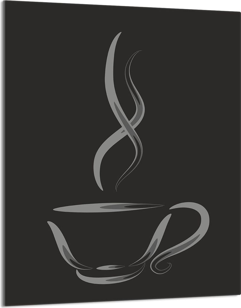 Glasschneidebrett 40x52 Kaffee