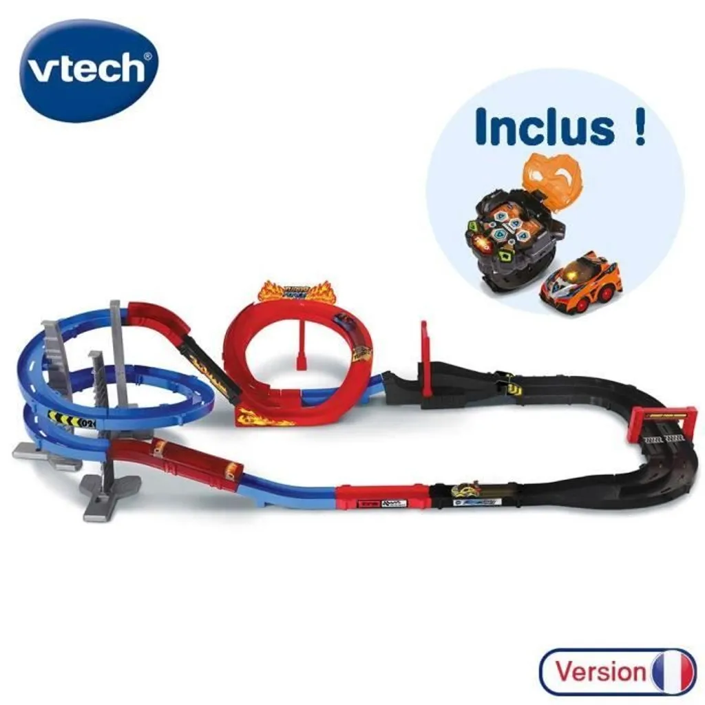 Vtech 3417765175053 Circuit Turbo Force Racers Mega Super Loop + Montre