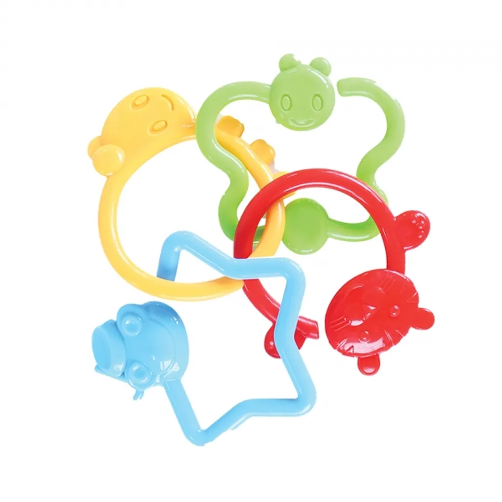 Jouet Façonne Bébé - Set de Tri avec Formes Colorées en Silicone Doux - 2