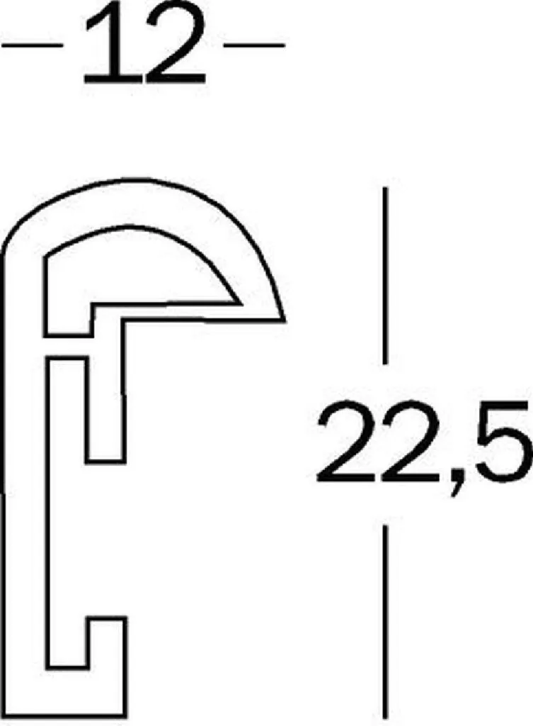 Walther Cornice di plastica Galeria 40x60 argento - 3