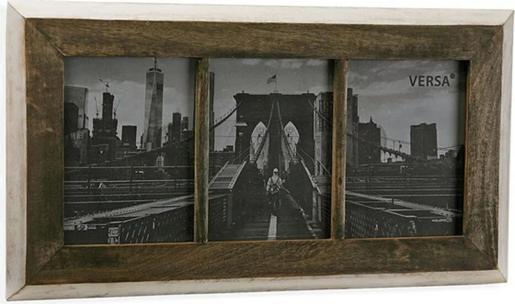 Cadre photo mural Versa 21390040 en bois - 1,8 x 18,8 x 40 cm