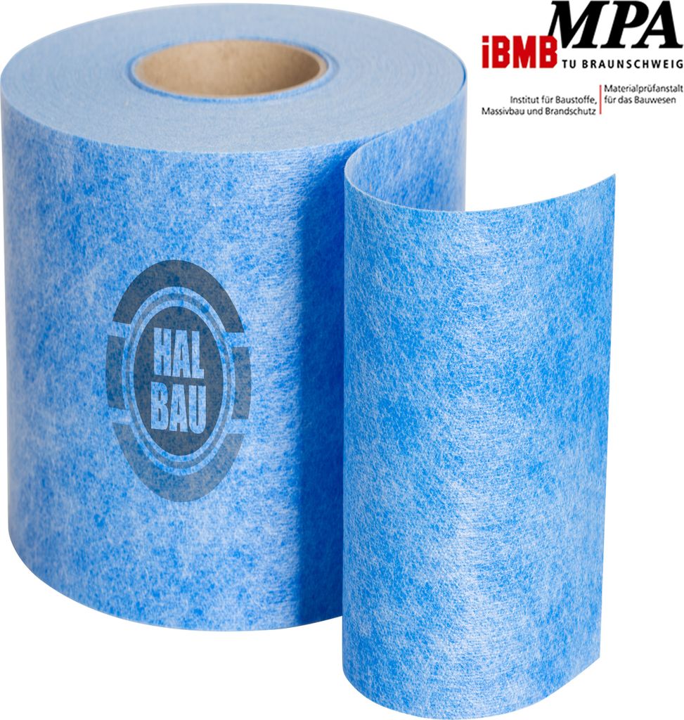 Dichtband 10m 250mm Wasserdicht TPE Elastomer 3D Vlies Flüssigfolie Dusche Bad Terrasse HALBAU HN04