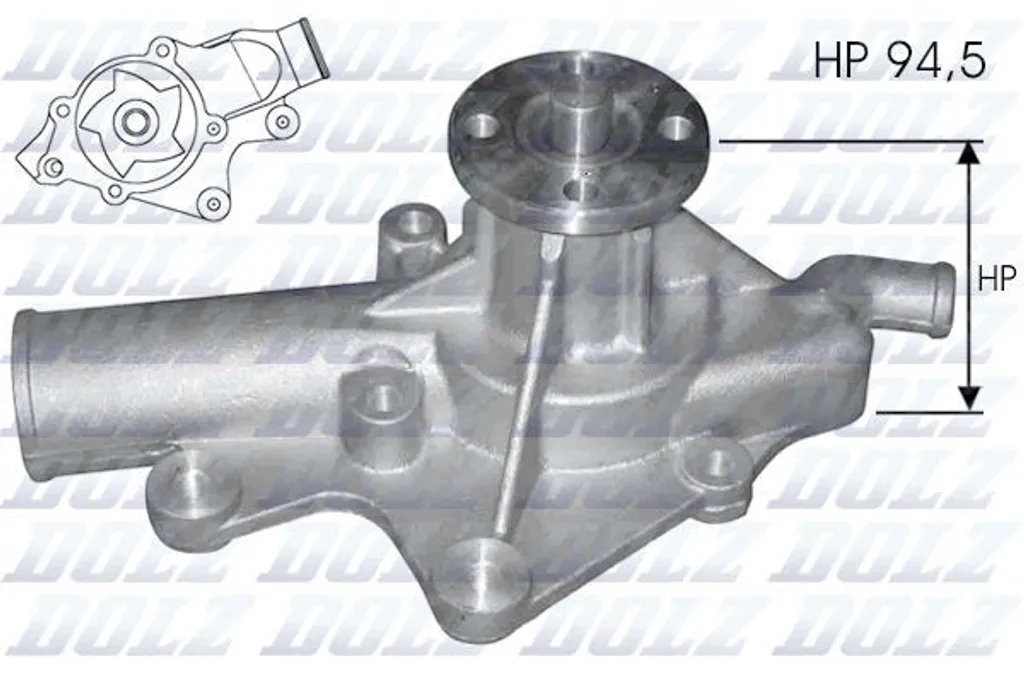 Pompe à eau J203 pour entretien moteur JEEP WRANGLER I séries YJ SJ
