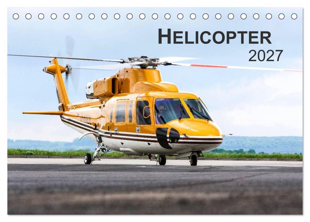 Helicopter 2027 (Tischkalender 2027 DIN A5 quer), CALVENDO Monatskalender