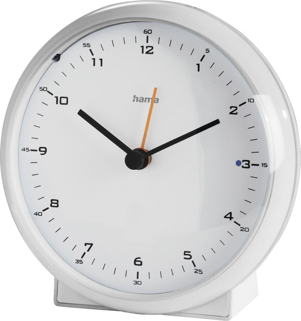 Funkwecker "Elegance Pro", ohne Ticken, Weiß (00186318) Produktbild 