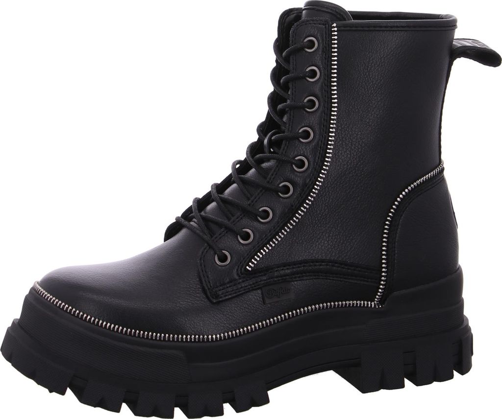Buffalo Aspha RLD Schnürstiefel Schwarz