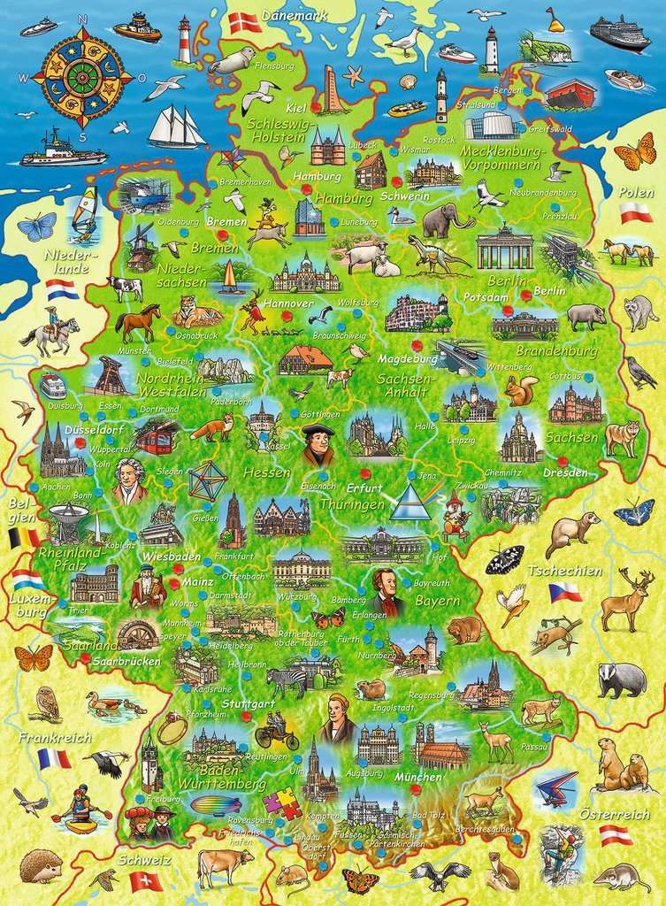 Deutschlandkarte Fur Kinder
