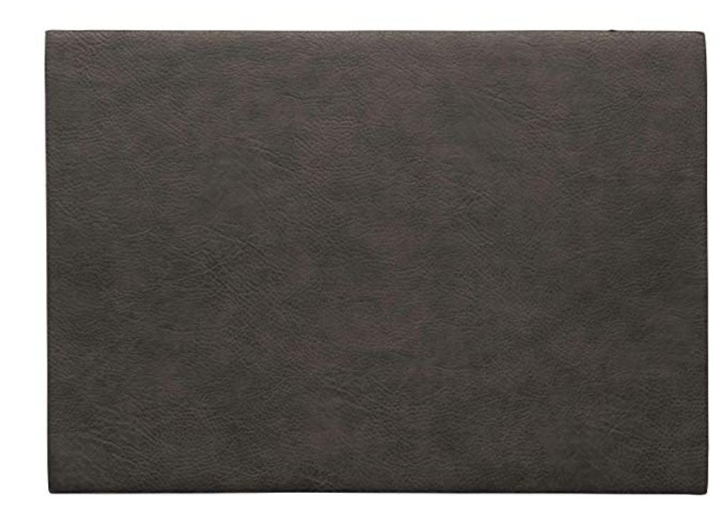 ASA Set Di Tovagliette Americane In PVC 46x33 Cm: Quadrate, Lavabili In Lavastoviglie, Colore Argento/Nero, 2 Pezzi?
