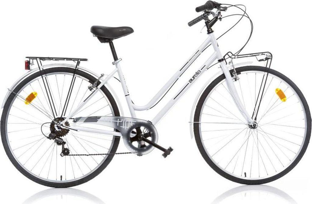 Dino Bikes 28-Zoll Damen-Trekkingrad, weißes Citybike