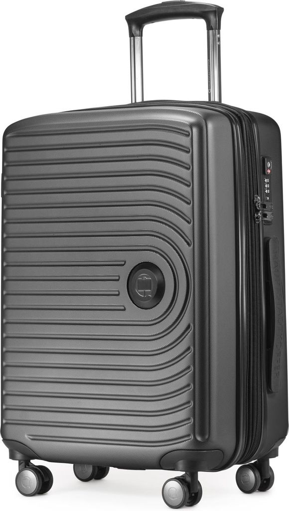 HAUPTSTADTKOFFER Mitte - Handgepäck Trolley erweiterbar Koffer 4 Rollen 55x40x23 cm Cary-On suitcase Hand Luggage 55 L Hardcase Bordgepäck Luftha...