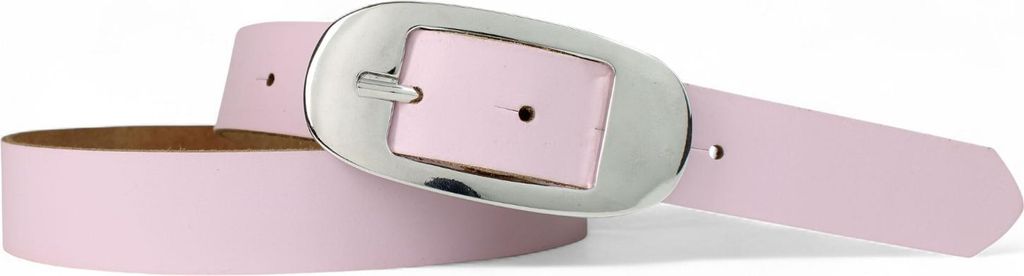 FRONHOFER Damen Ledergürtel mit glänzender Gürtelschnalle ca. 2,8 cm, echt Leder