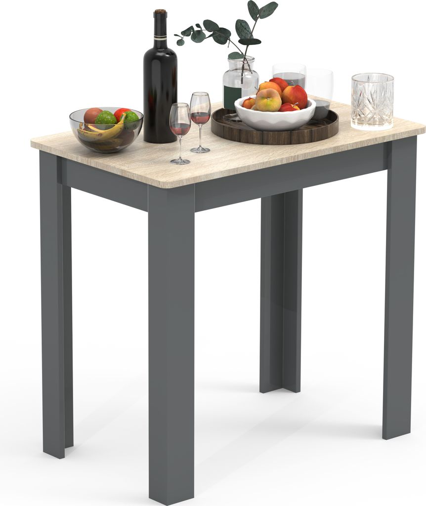VCM Holz Esstisch | H. 76 x B. 80 x T. 50 cm | Küchentisch Speisetisch Tisch Esal