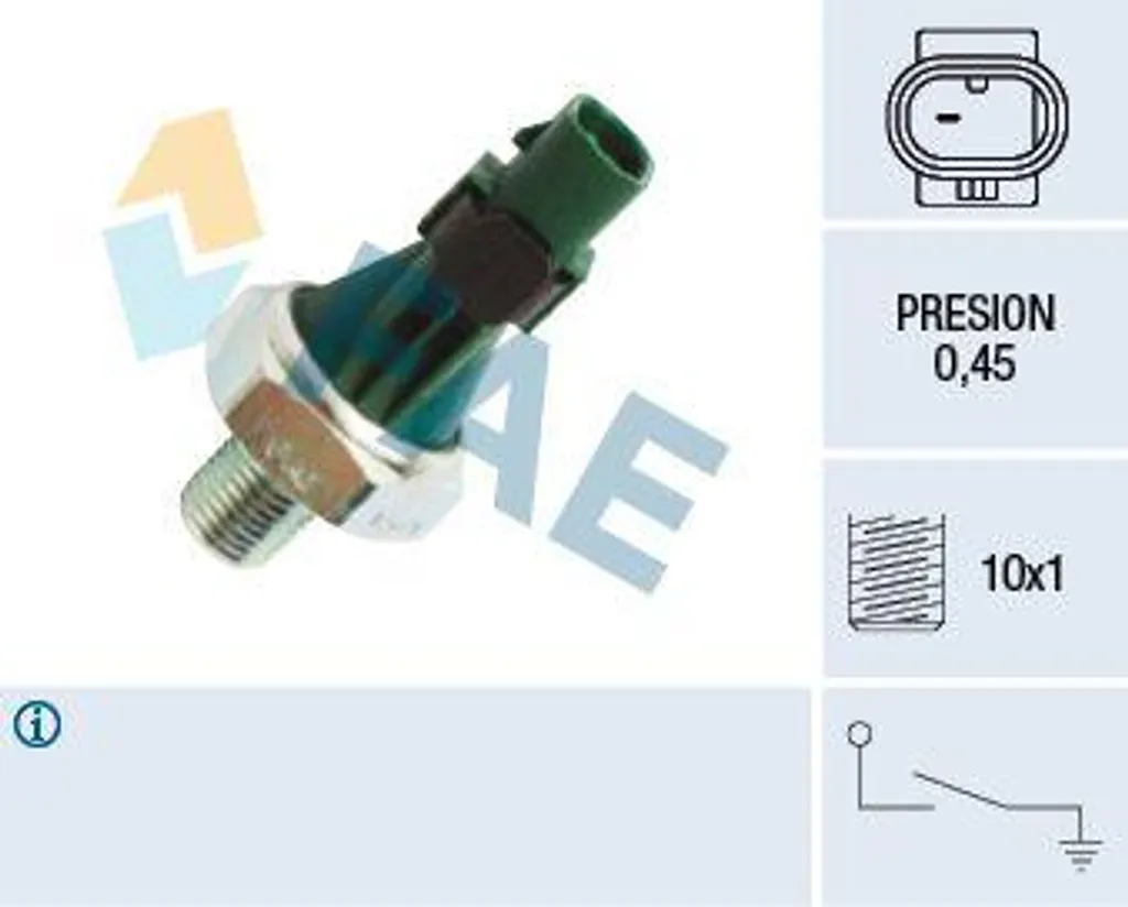 Pressostato Olio FAE 12571 | Sostituzione OE 06L919081 per Motori TFSI