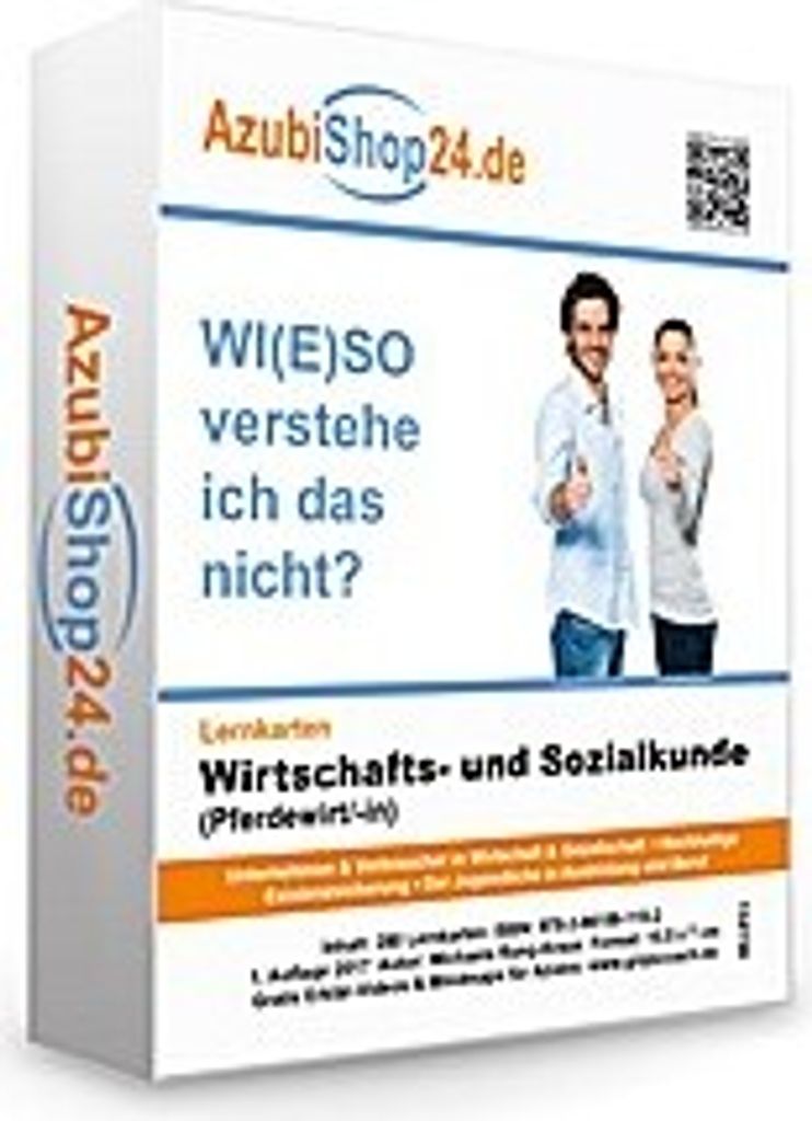 AzubiShop24.de Lernkarten Wirtschafts- und Sozialkunde (Pferdewirt/-in). Wiso Prüfung