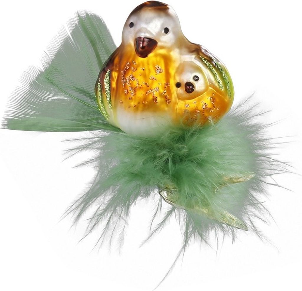 INGE-GLAS Manufaktur - Glasornament Hab dich lieb, H: 5,5 cm