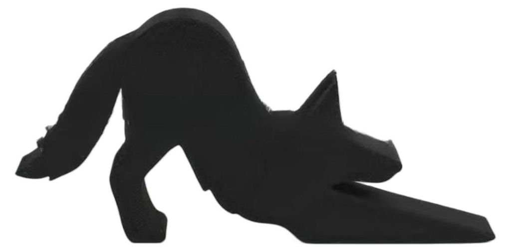 Gestreckter Türstopper in Tierform, keilförmig, rutschfest, windfest, kein Bohren erforderlich, stoßfest, für Zuhause, Büro, Teppichboden, Fli...