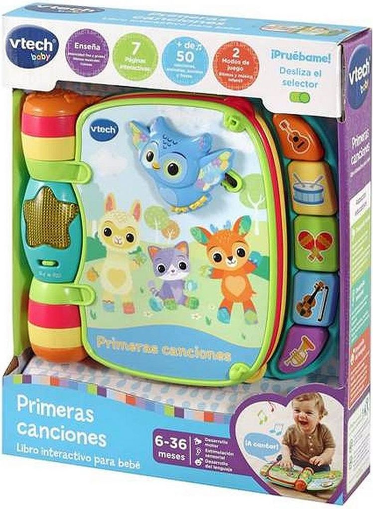 Baby-Spielzeug Vtech Libro musical primeras canciones. 19 x 22 x 4 cm