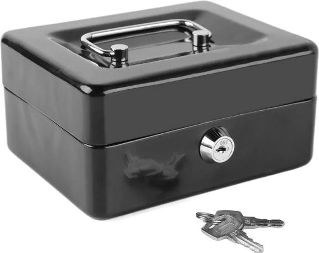 Coffre-fort ignifuge de rangement pour argent et documents en métal - 7