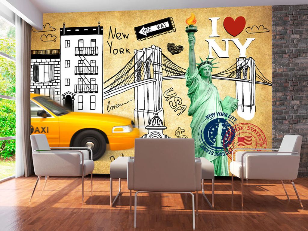 Vlies Fototapete 400x280 cm Tapeten Wandtapete XXL New York City 10110904-60