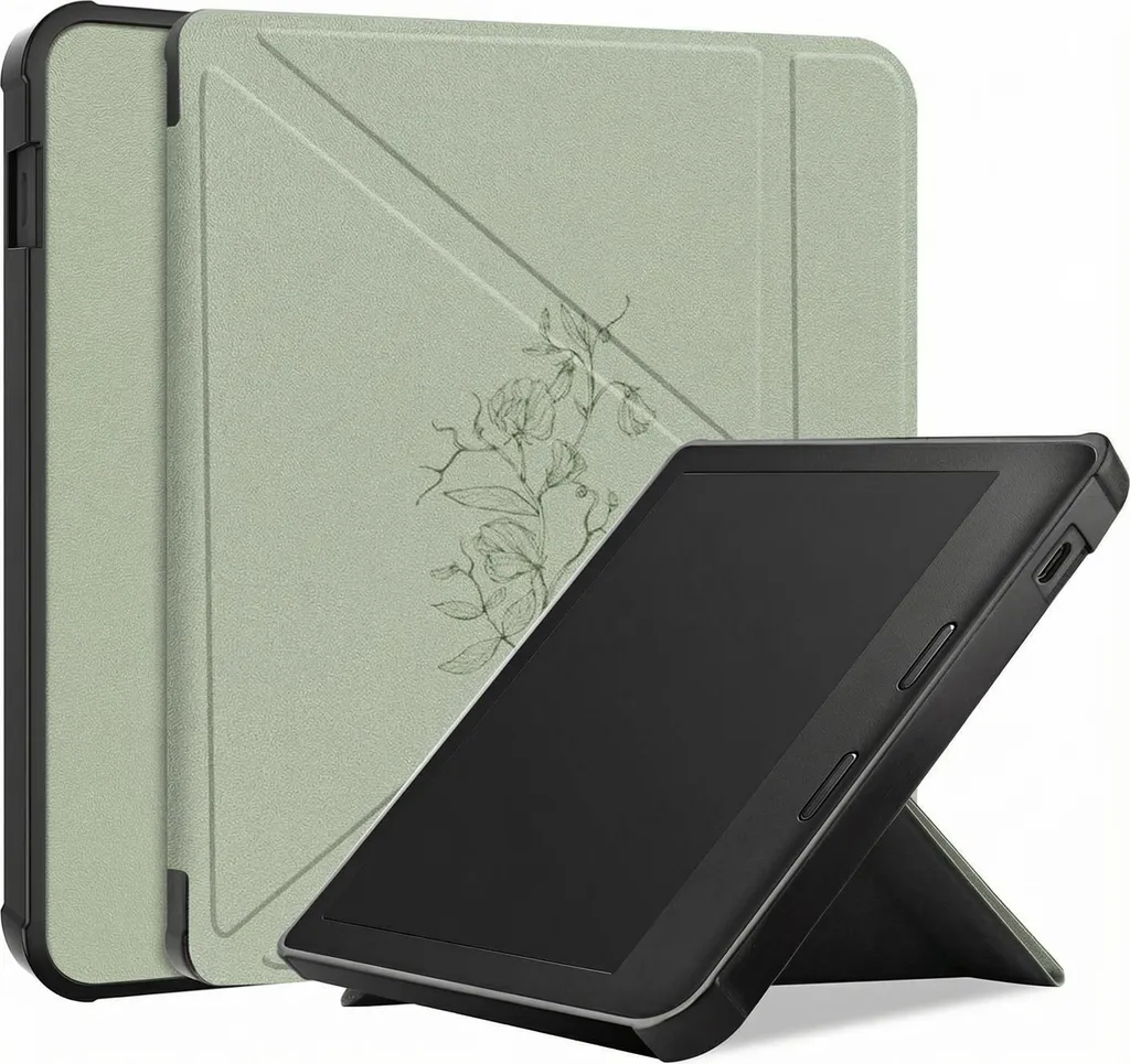 Cover Origami imoshion per Kobo Libra Colour | Protezione Verde Floreale