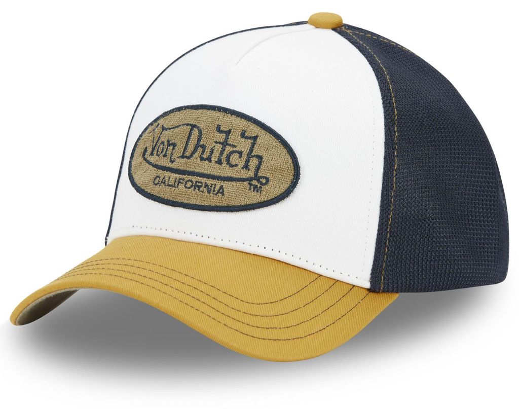 Von Dutch Originals Trucker Cap Terry white/blue/yellow