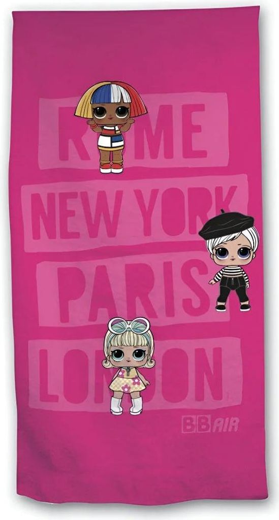 LOL Surprise Mikrofaser Strandtuch Badetuch XL 70 x 140 cm