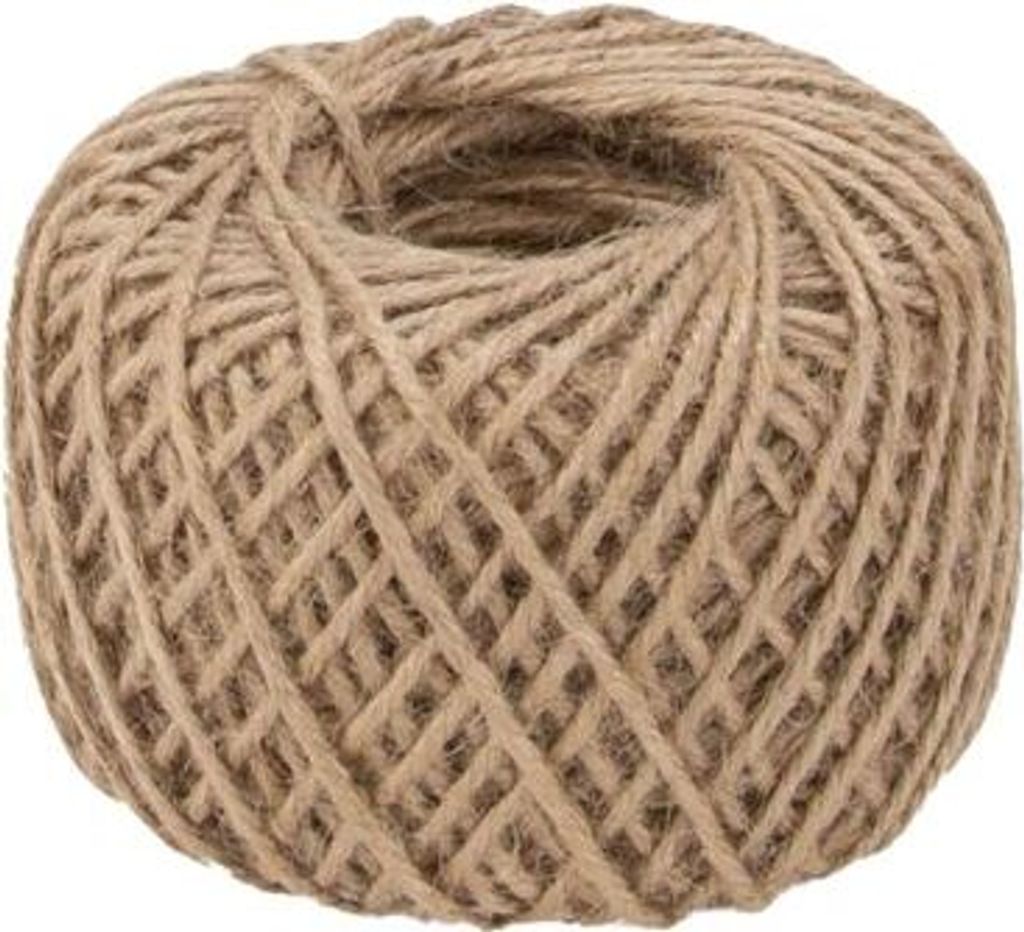 Bastelschnur, Gewicht ca. 200g, Durchmesser ca. 1,8mm | Jute-Schnur