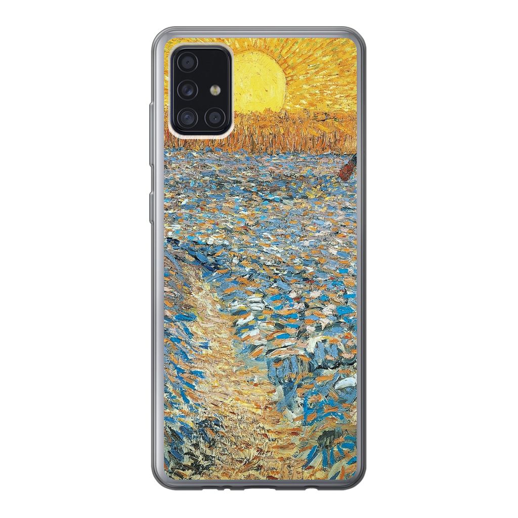 MuchoWow Handyhülle Schutzhülle Hülle für Samsung Galaxy A52 5G Der Sämann - Vincent van Gogh Silikon Softcase Handy Hülle - Umschlag