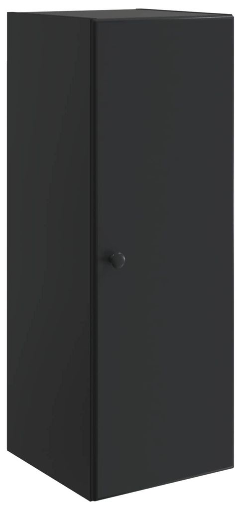 vidaXL Wandschrank Schwarz 33 x 34,5 x 90 cm Holzwerkstoff